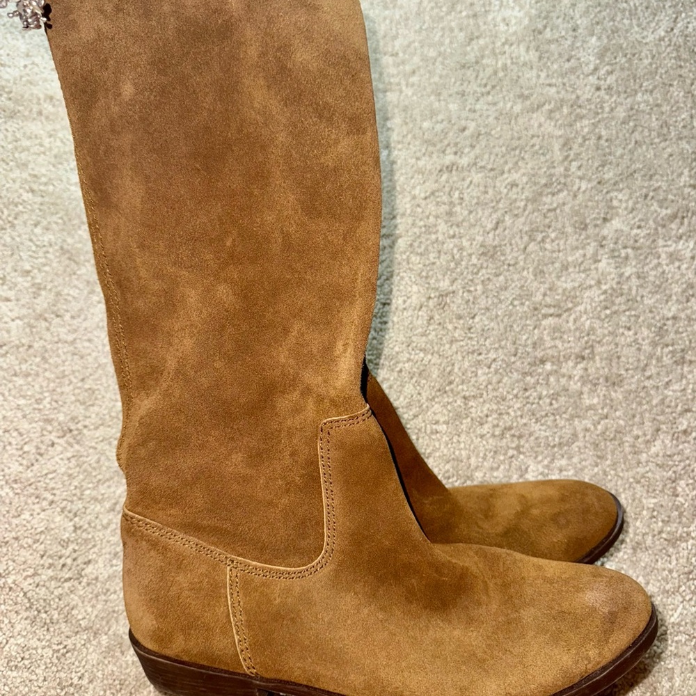 🤎Like New Nine West Vintage America Tan Suede Mid Calf Boots – Size 9🤎 - Picture 3 of 6